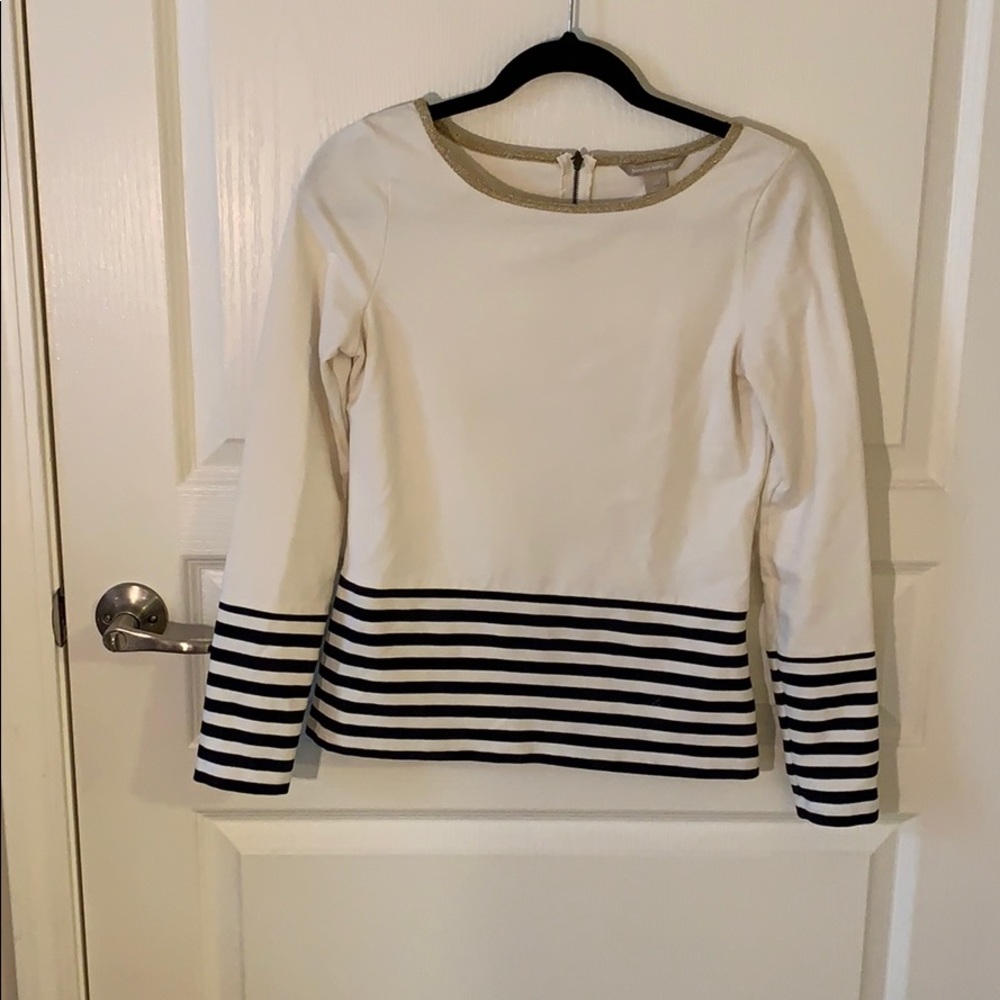 Banana Republic cream shirt